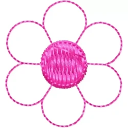 2x2 Outline Flower Design Pattern Embroidery