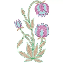 6x10 Large Floral Machine Embroidery Design