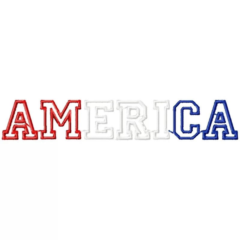 America Embroidery Design