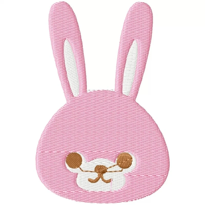 Baby Bunny Animal Embroidery Design