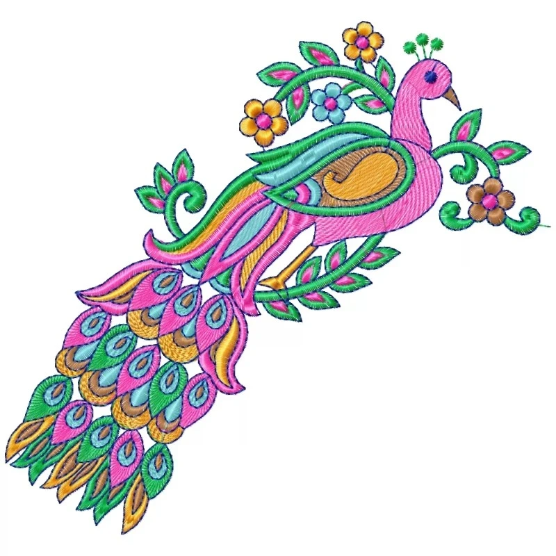 Beautiful colourful Peacock designs