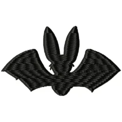 Black Bat Silhouette Embroidery Design_EmbroideryShristi