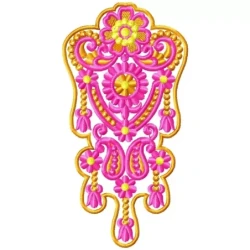 Bridal Indian Machine Embroidery Butta Design