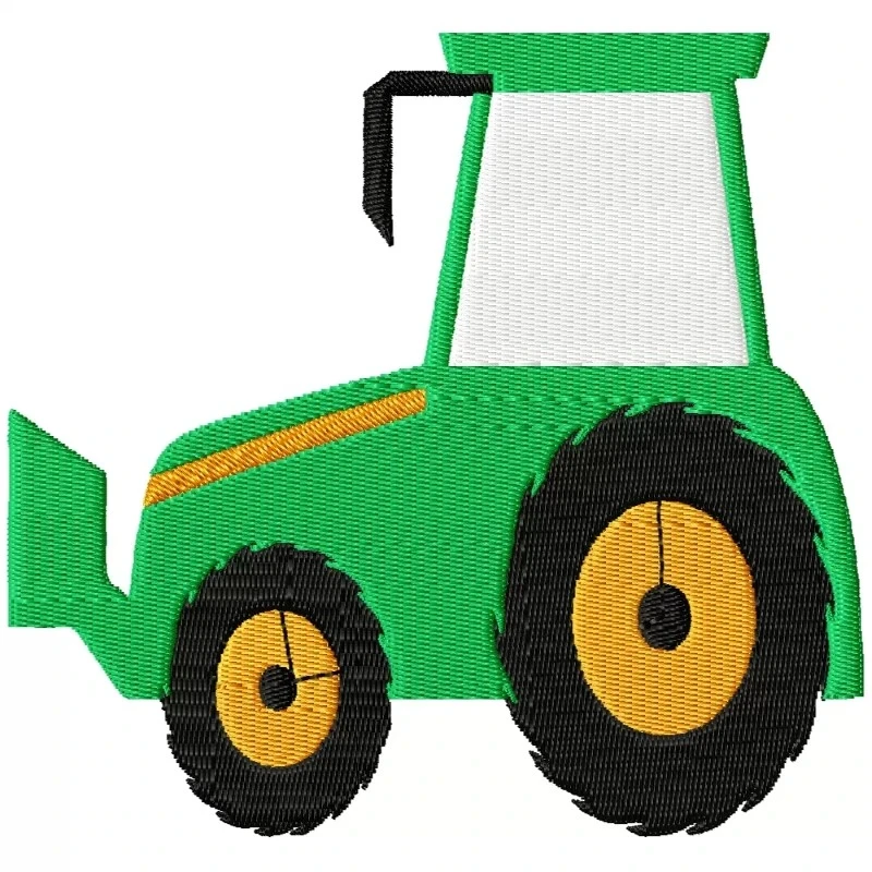 Bulldozer Embroidery Design