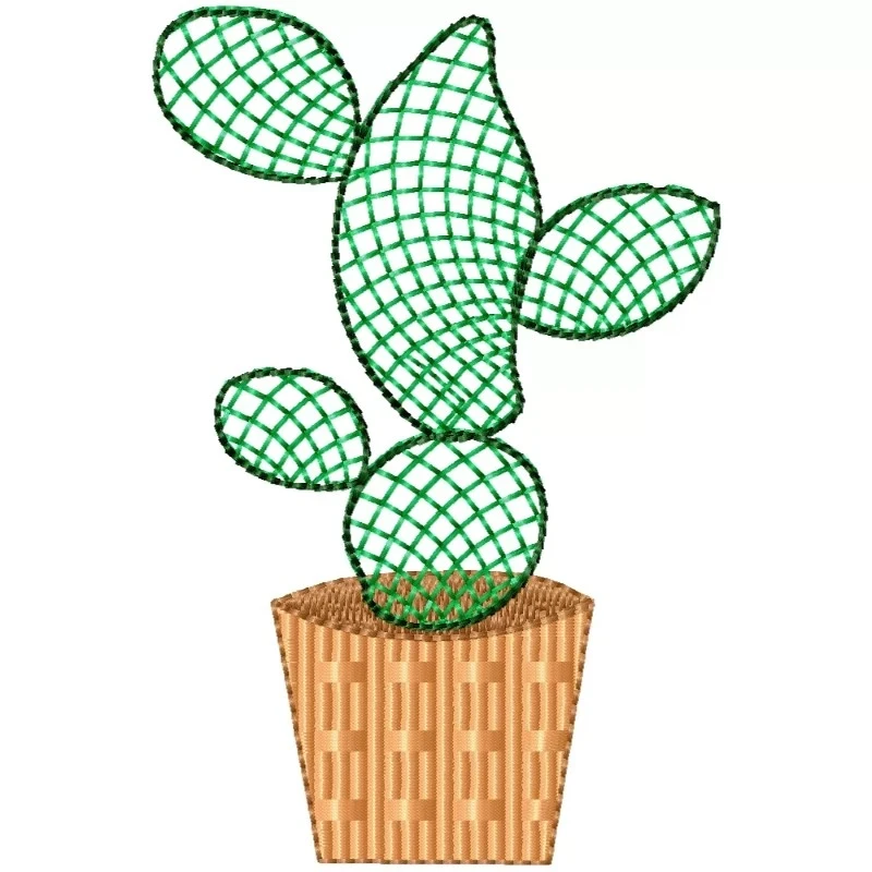 Cactus Machine Embroidery Design