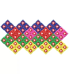 Colorful Allover Embroidery Design