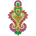 peacock tail machine Embroidery Designs
