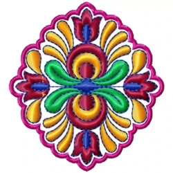 Colorful Patch Indian Embroidery Design