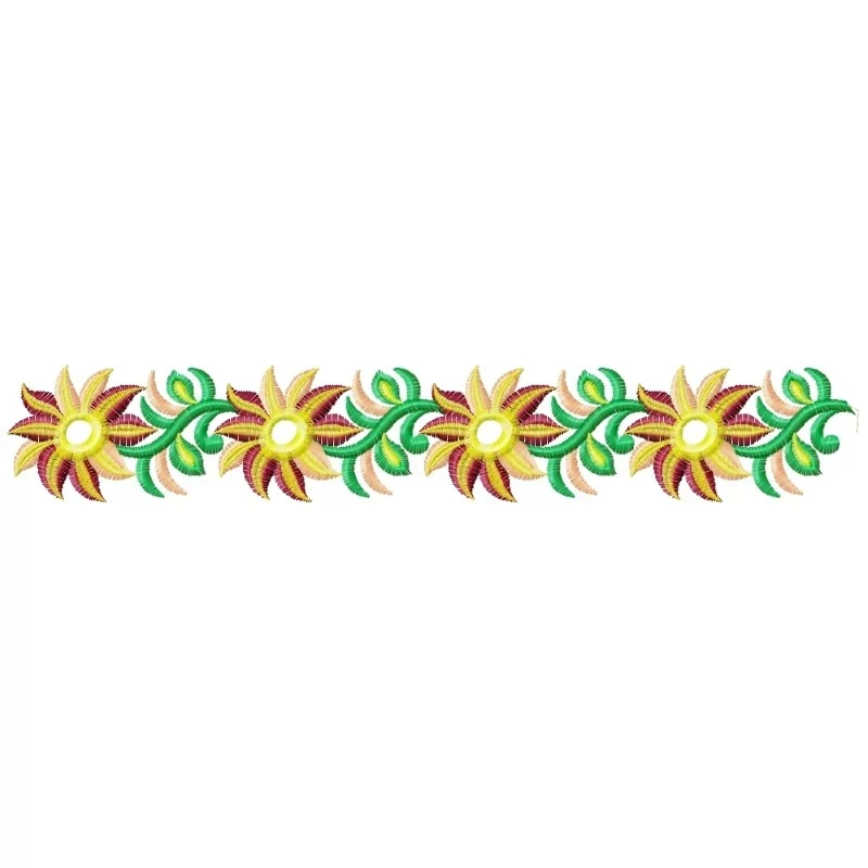 Continous Border Embroidery Design