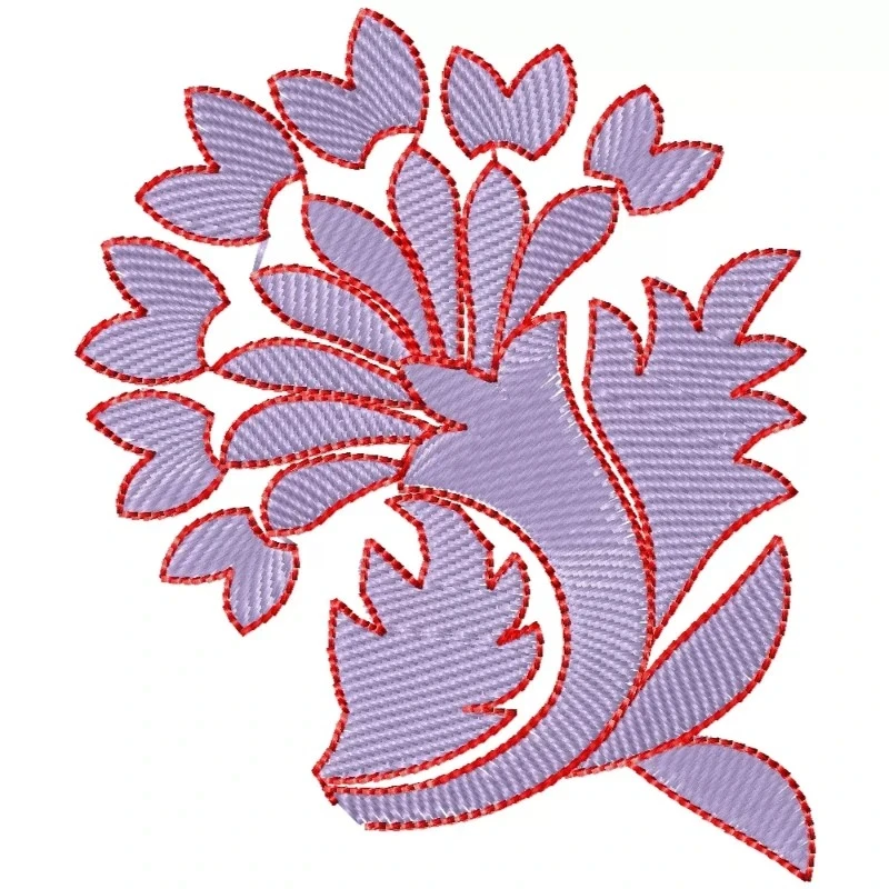Creative Abstract Machine Embroidery Design