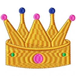 Crown Of King Embroidery Design