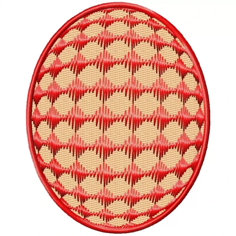 Easter Egg Filled With Motif Embroidery