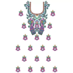 Entire Embroidery Dress Full Design