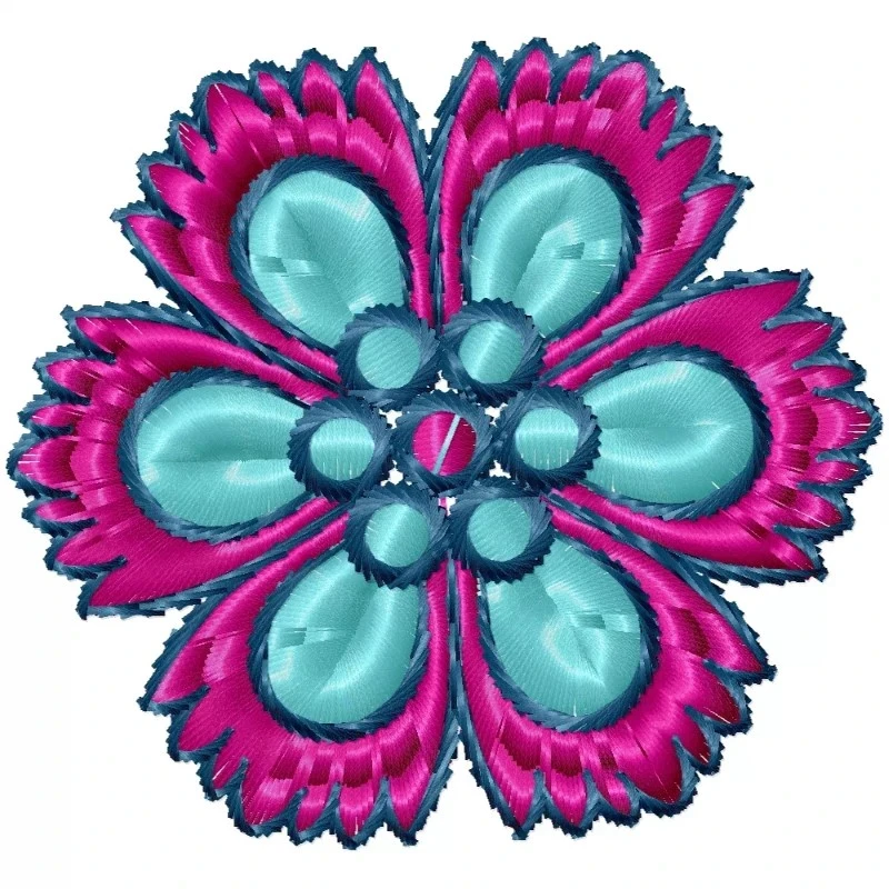 Eyelet Embroidery Flower Design