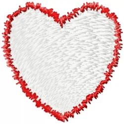 Filled Heart Embroidery Design