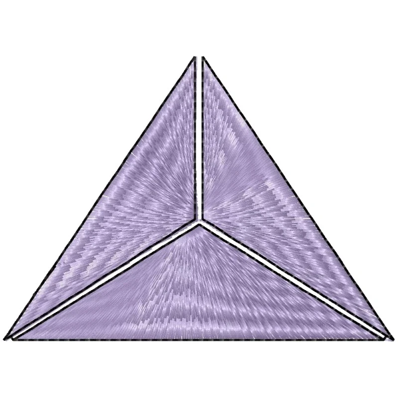 Filled Triangle Embroidery Design