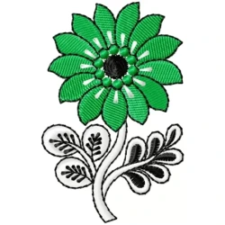 Flower Indian Machine Embroidery Design