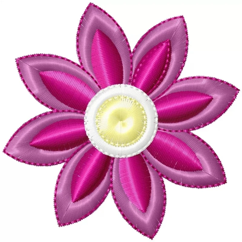 Flower Machine Embroidery Design