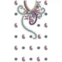 Full Embroidery Dress Design