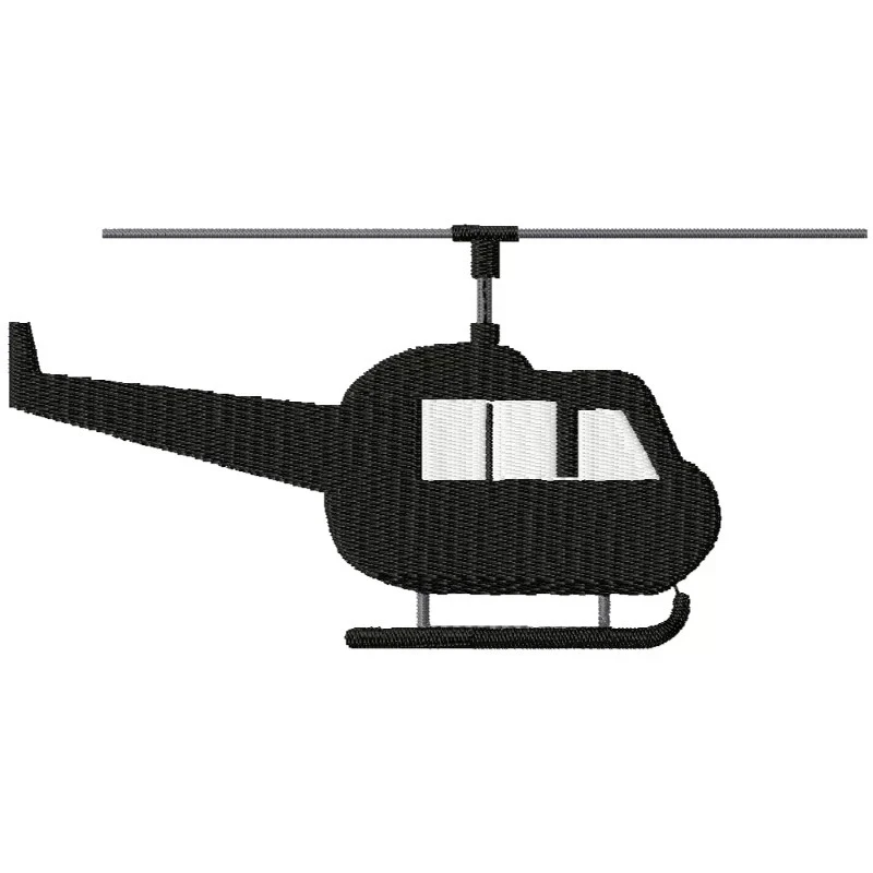 Helicopter Embroidery Design