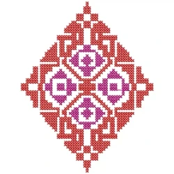 Indian Cross Stitches Embroidery Design