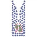 Floral Small Splitted Embroidery Design