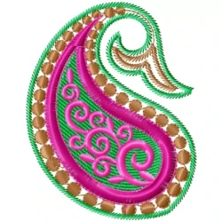 Indian Paisley 4x4 Embroidery Design