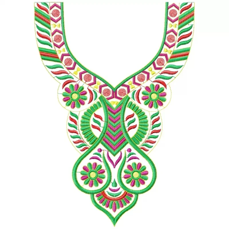Indian Real Traditional Neckline Design