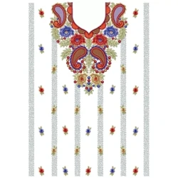 Large Beautiful Full Embroidery Dress Design
