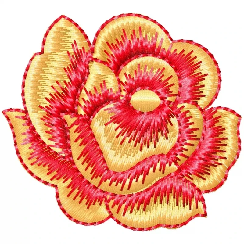 Latest Rose Flower Machine Embroidery Design