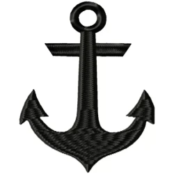 Ship Anchor Silhouette Design