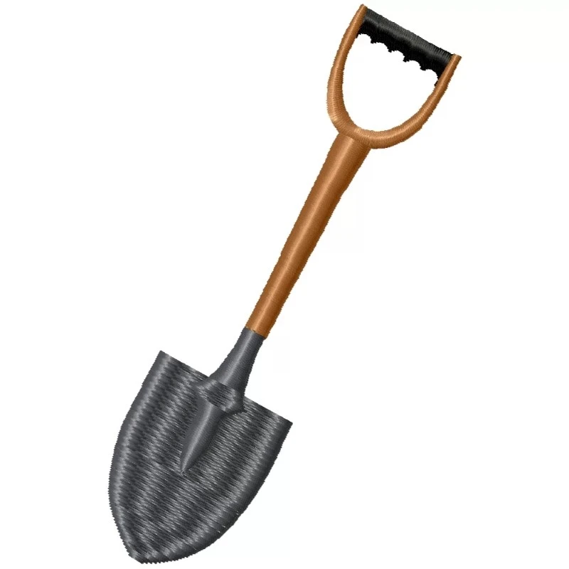 Shovel Enbroidery Design