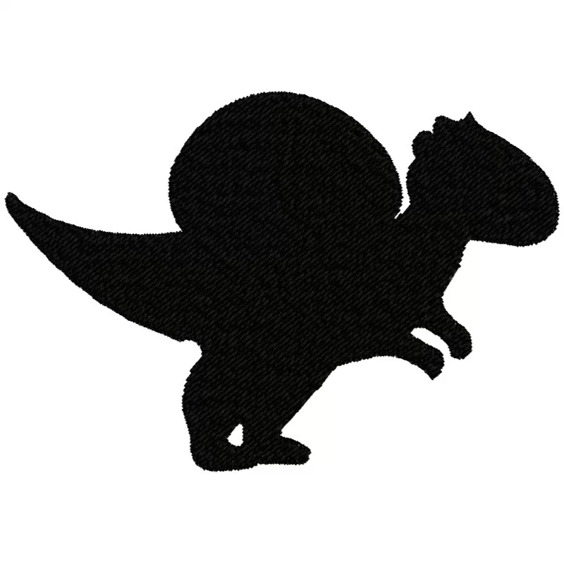 Silhouette Baby Spinosaurus Machine Embroidery Design