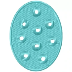 Silhouette Easter Egg Machine Embroidery Design