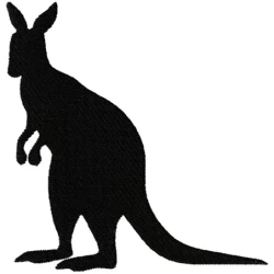 Silhouette Kangaroo Machine Embroidery Design