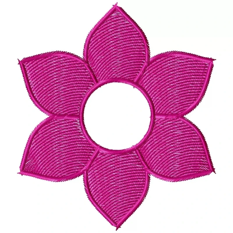 Simple Flower Machine Embroidery Design