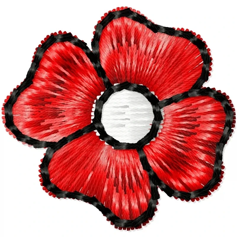 Small Flower For Machine Embroidery