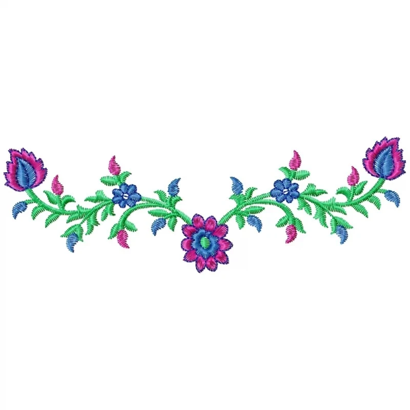 Small Neck Embroidery Pattern Design