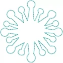 small o dot embroidery design