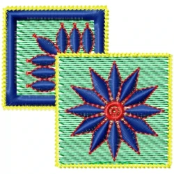 Square In Square Embroidery Design