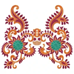 Superb Neckline Embroidery Design