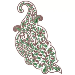 The New Large Paisley Patch Embroidery Design