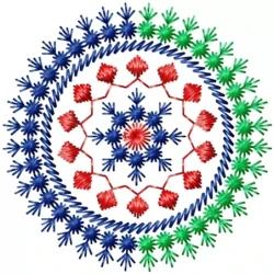 The New Motif Circle Embroidery Design