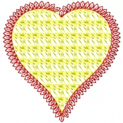 The New Motif Valentine Heart Embroidery Design
