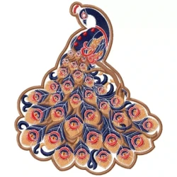 The New Peacock Patch Embroidery Design