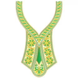 Traditional Indian Pattern Neckline Design
