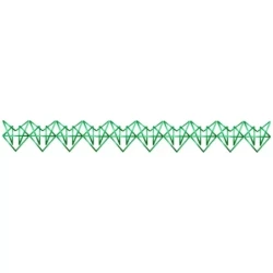 Triangle Zigzag Motif Embroidery Border Design
