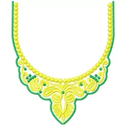 U Shaped Indian Neckline Embroidery Design