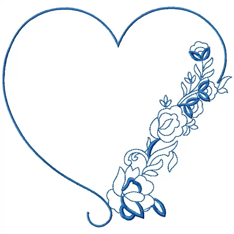 Valentine Special Heart Outline Design
