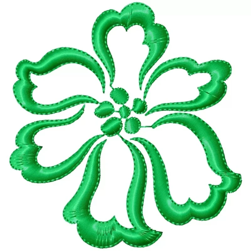 Wild Flower Embroidery Design Outline